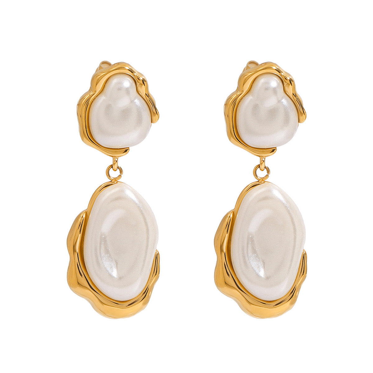 E4 18k Golden earrings