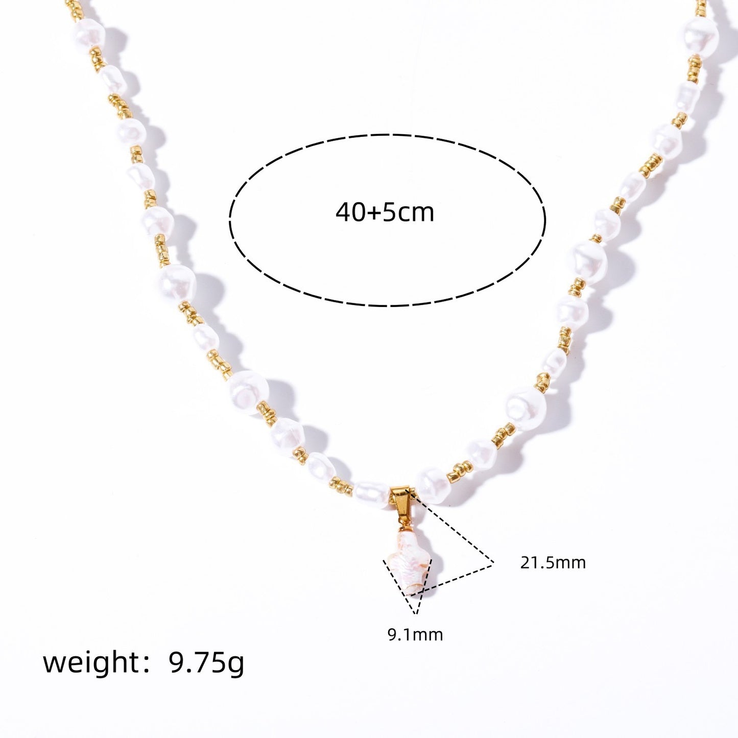 N11 Baroque natural pearls