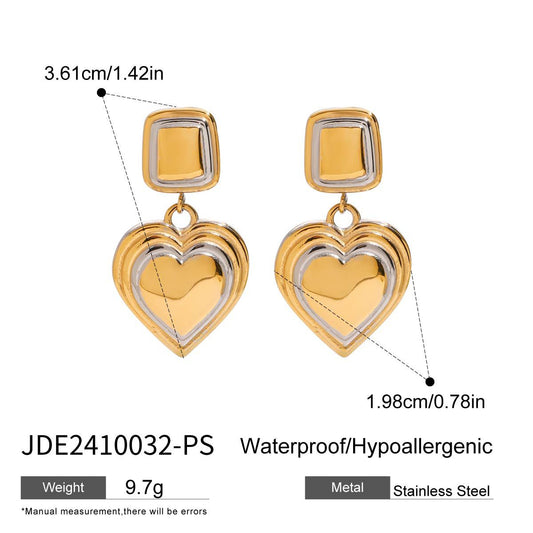 E2 18k Golden earrings